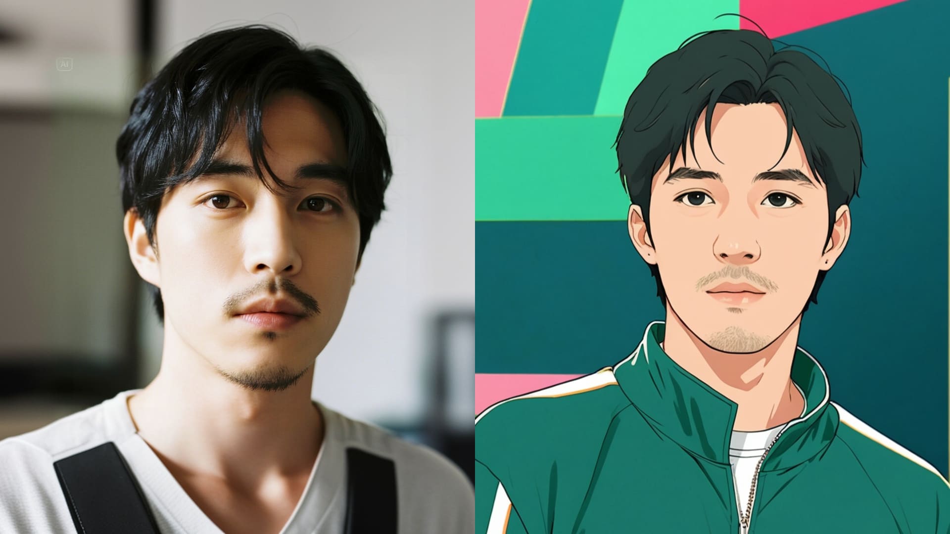 魷魚遊戲AI 濾鏡範例