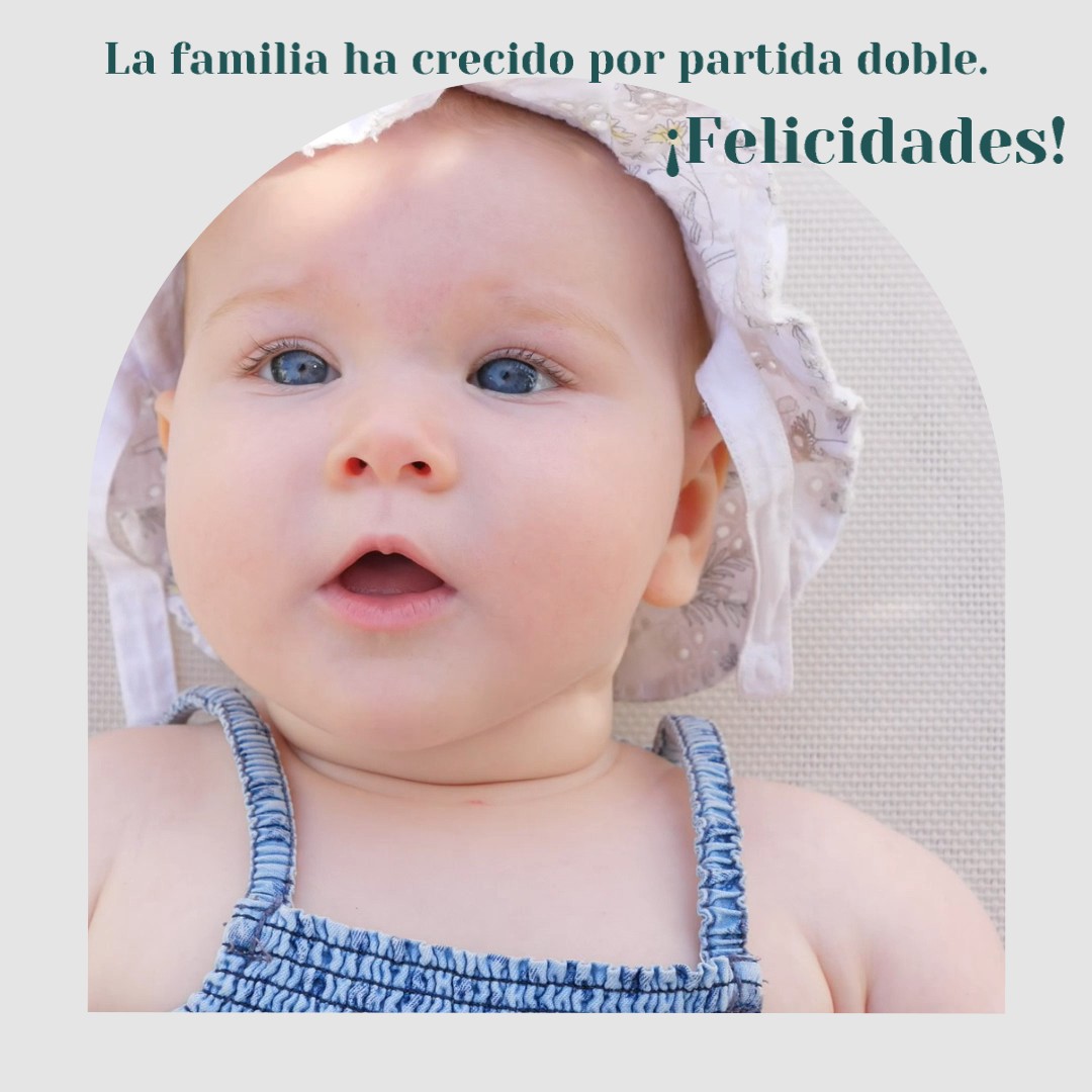 tarjetas para recibir y dar la bienvenida a un bebé recién nacido