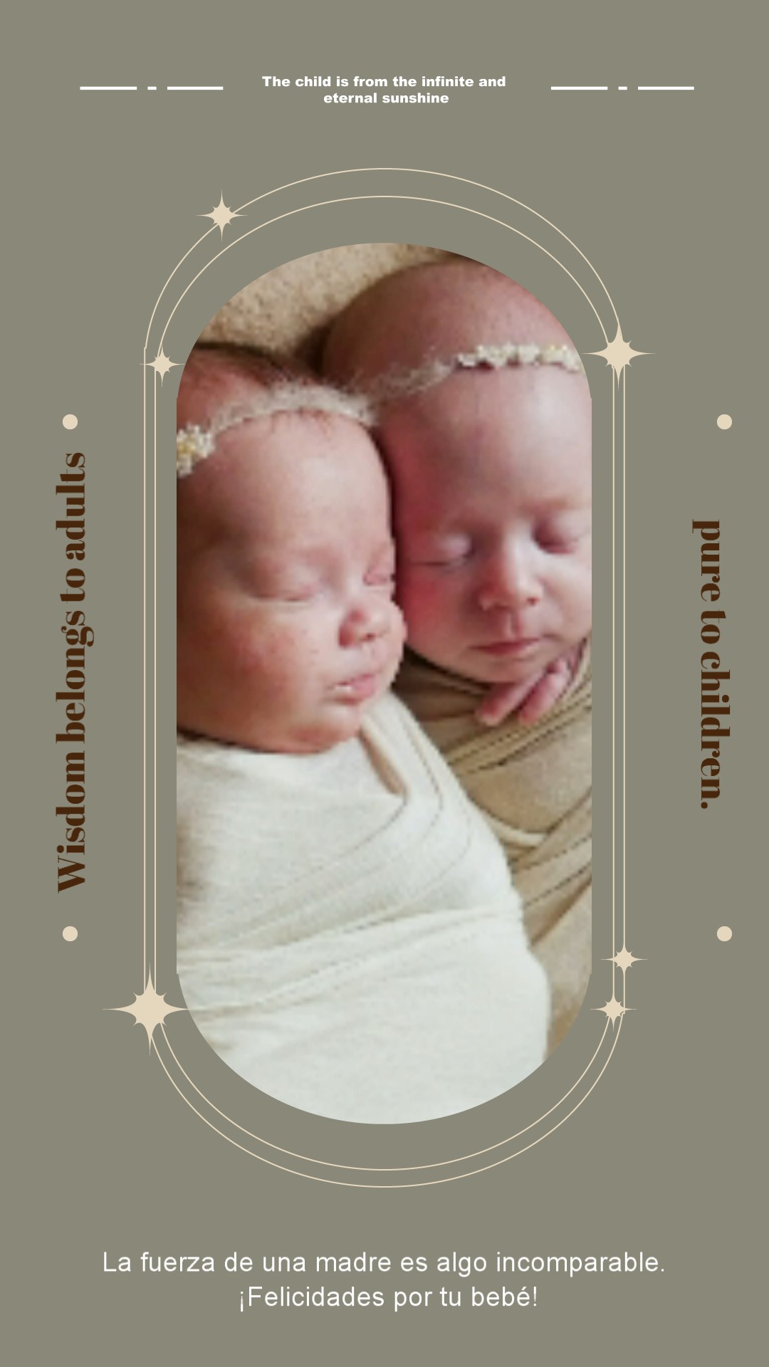 tarjetas para recibir y dar la bienvenida a un bebé recién nacido