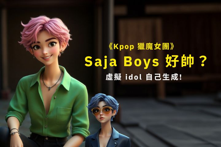 Kpop獵魔女團振宇成爆紅角色！帥哥 AI 虛擬偶像你也能做