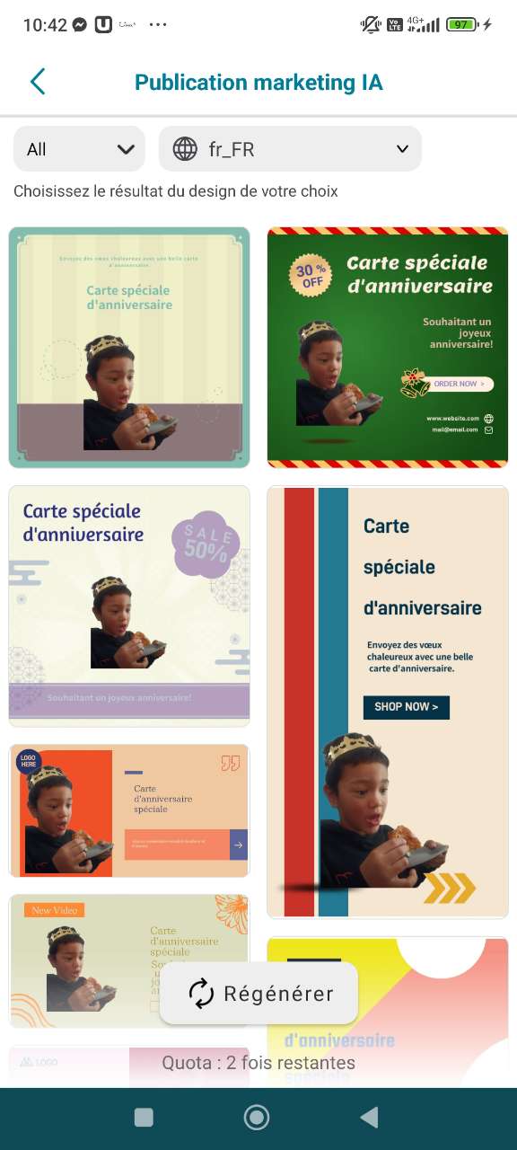 Modèles de cartes d’anniversaire classiques personnalisées