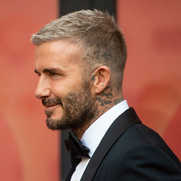 David Beckham con el peinado crew cut