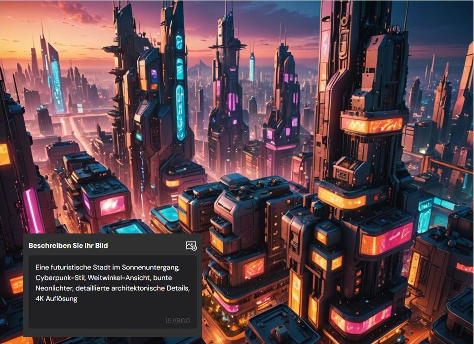 Beispiel für einen effektiven Prompt mit relevaten Details
