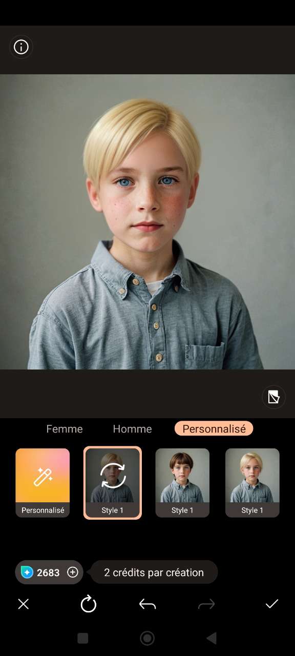 Créer une coiffure garçon personnalisée avec PhotoDirector