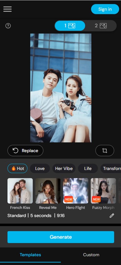 MyEdit - AI Simpsons Filter to create a video - Step 2