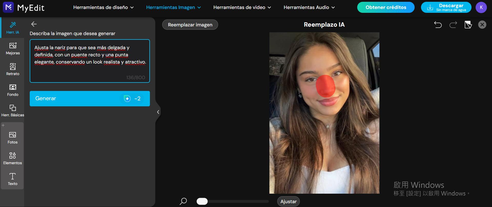 Simulador de rinoplastia