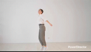 モバイル版 PowerDirector で作成した再生と逆再生を組み合わせたミラーループの動画例