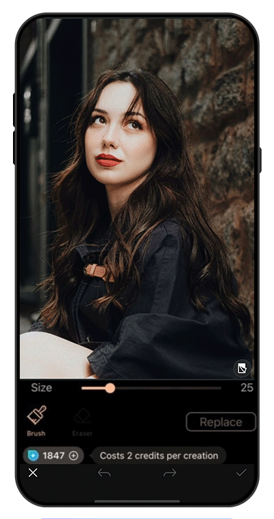 Try On Bangs for Round Faces with PhotoDirector