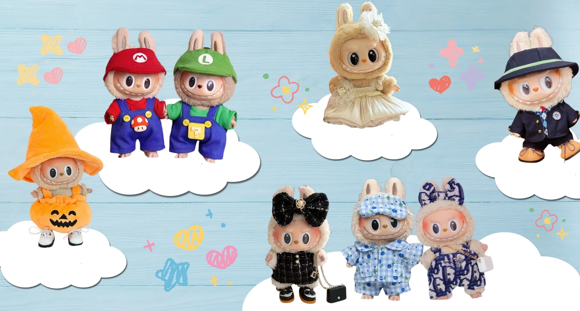 拉布布衣服搭配