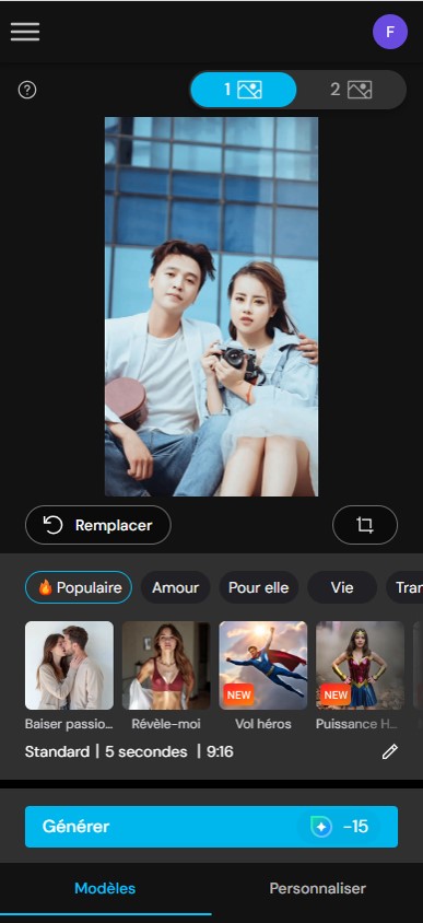 MyEdit - Filtre Simpsons IA pour créer une vidéo - Etape 2