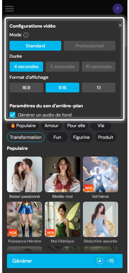 MyEdit - Filtre Simpsons IA pour créer une vidéo - Etape 4