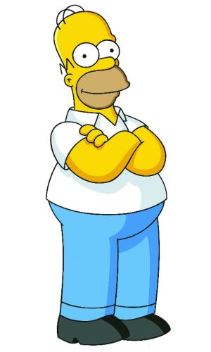 Personnage populaire des simpsons - Homer