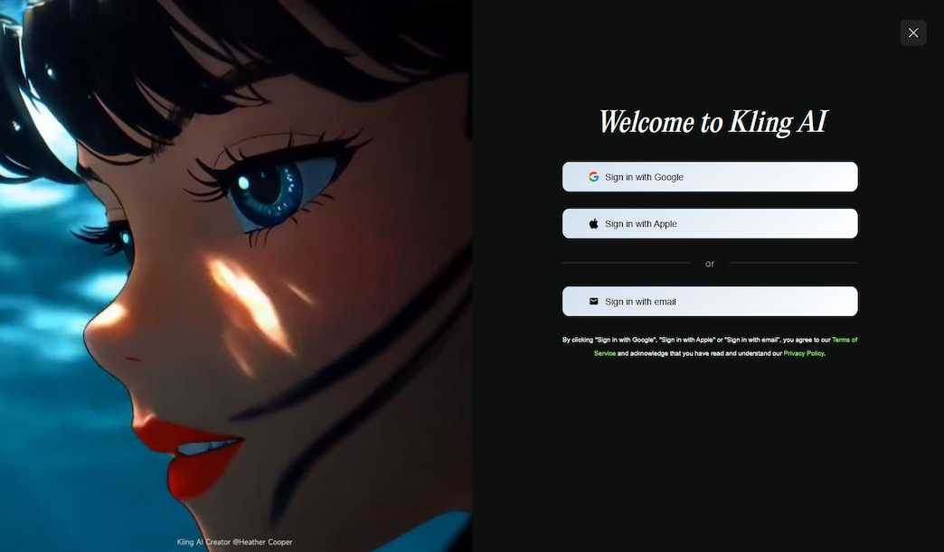 kling AI アカウント作成　