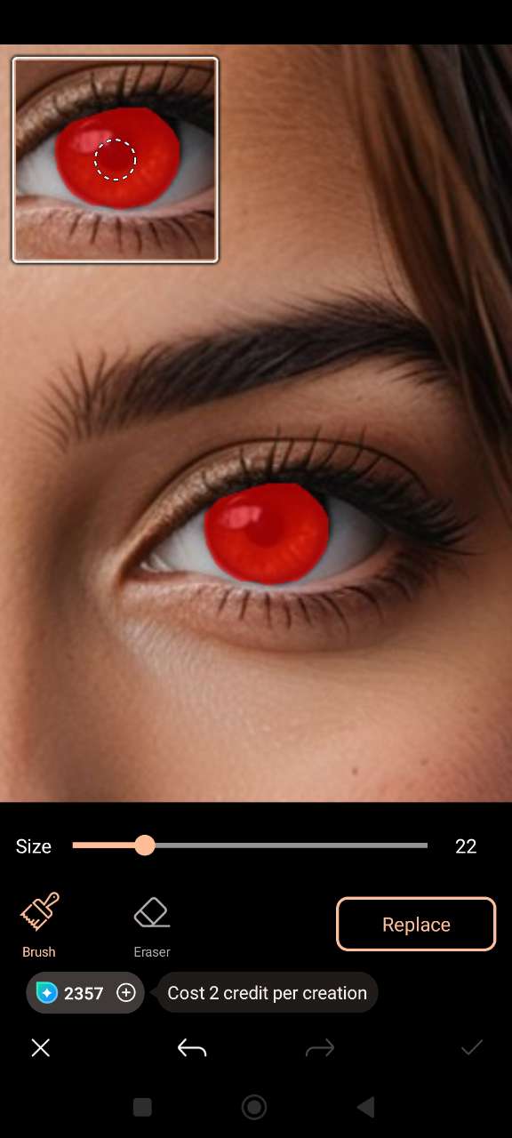 Highlight the Eyes Area