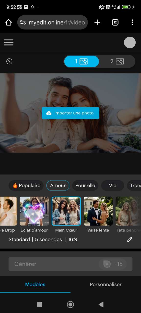 Modèle vidéo d’amitié Câlin chaleureux