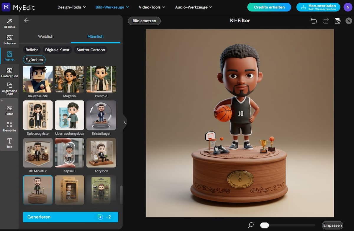 Chibi-Figuren mit Filtern erstellen