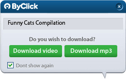 ByClick downloader interface