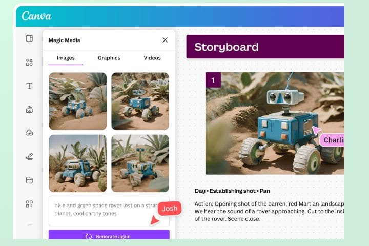 Canva AI 製作影像
