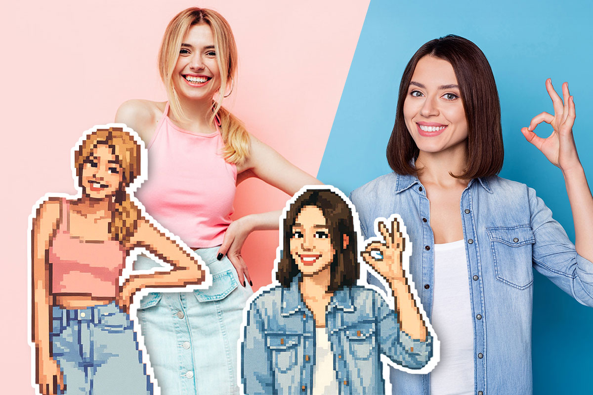 How to Pixelate a Photo: Create Pixel Characters with a Pixel Filter