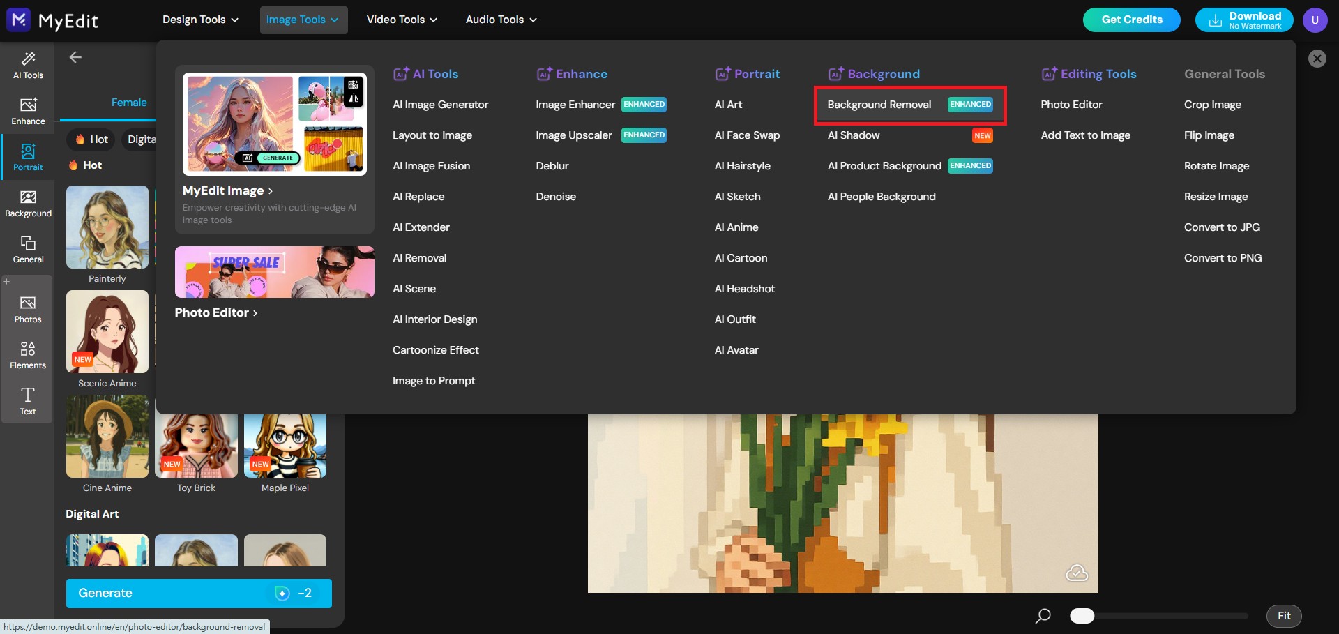 How to Add a Pixel Character to Your Original Photo