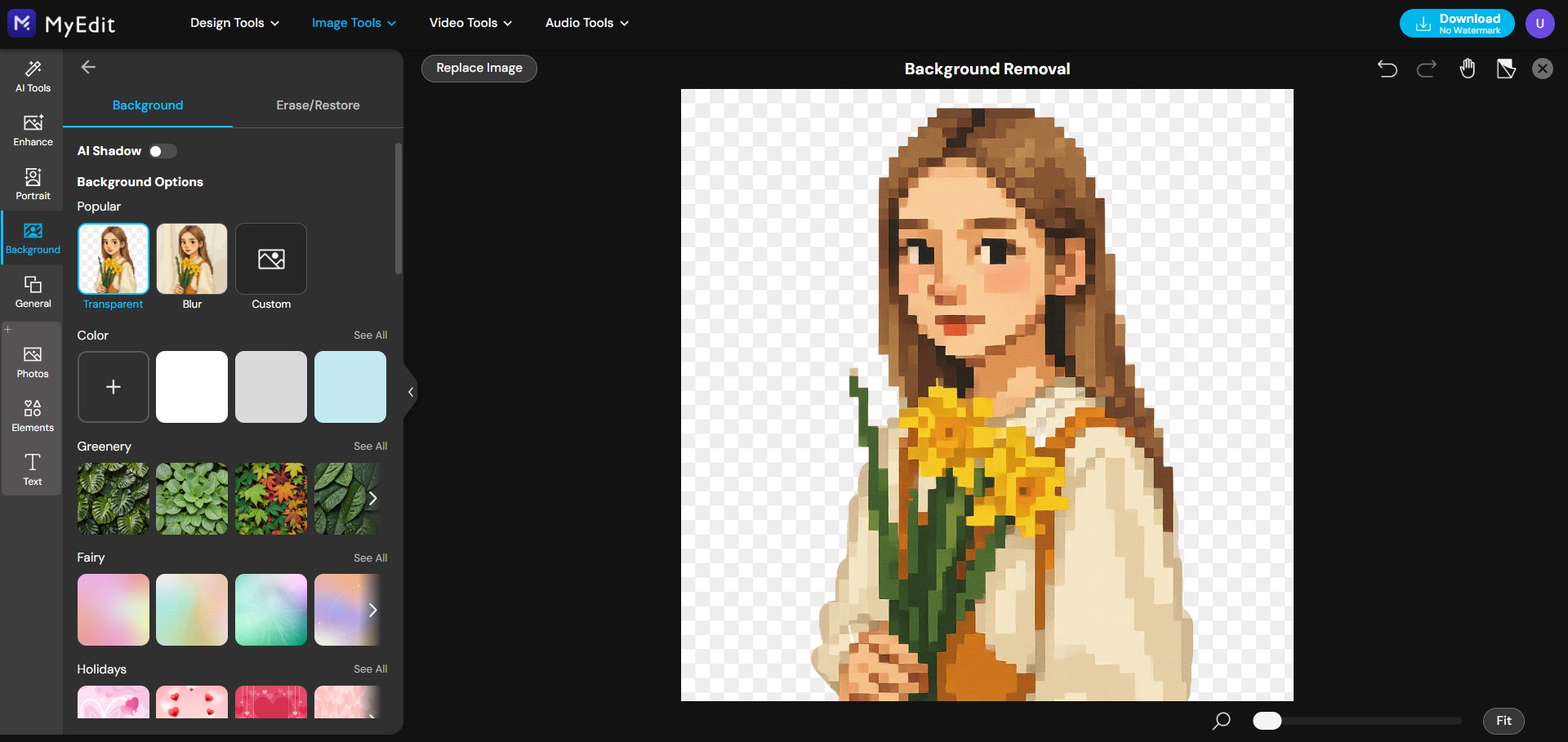 How to Add a Pixel Character to Your Original Photo