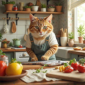 AI 猫画像サンプル