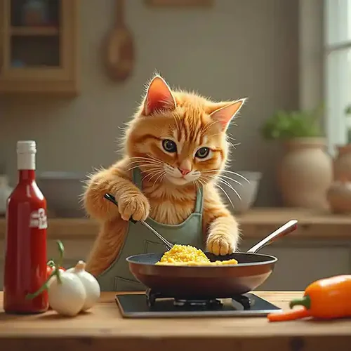 AI 猫 画像から動画生成サンプル