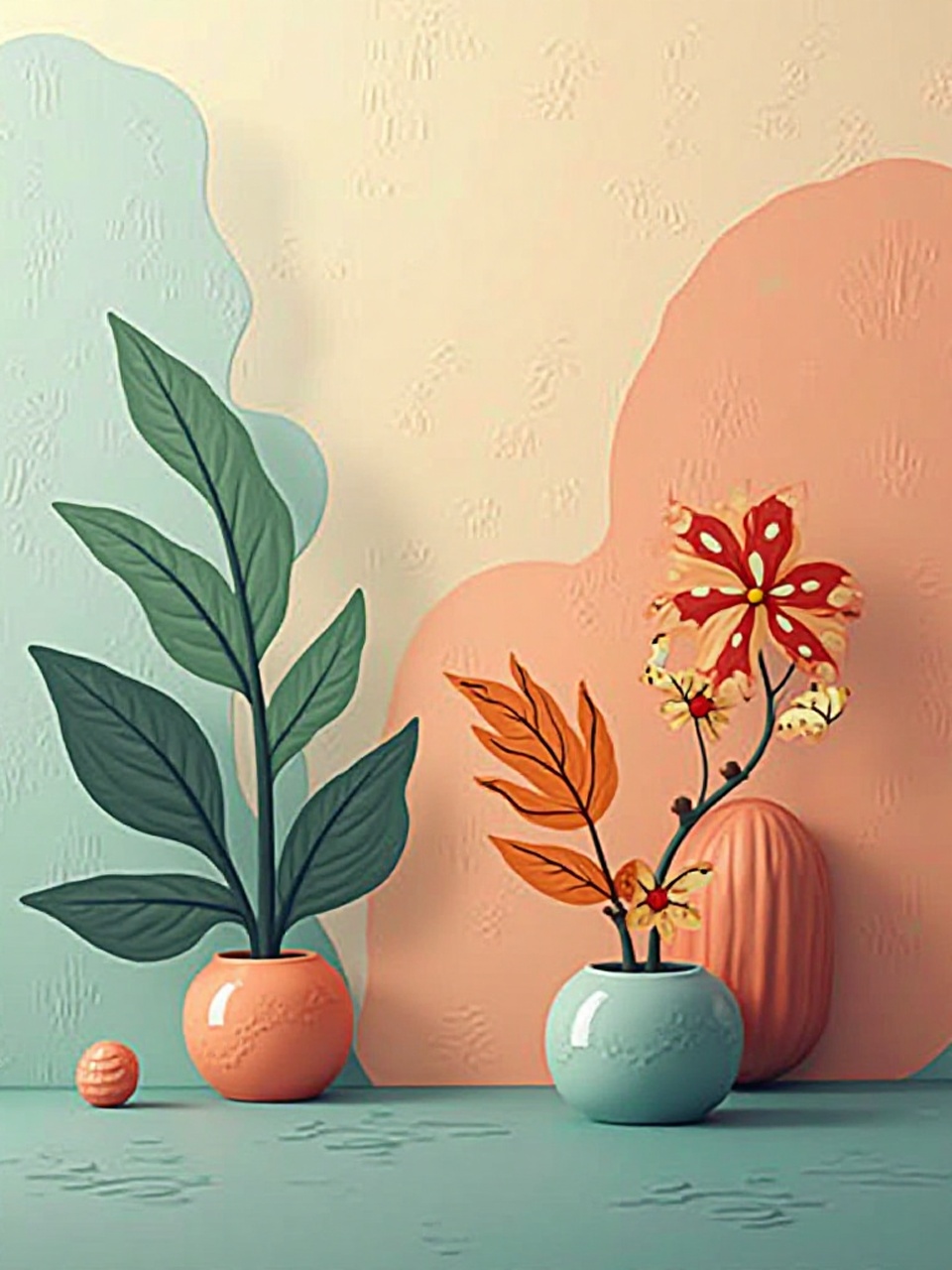 Liebesbild modern Hochformat