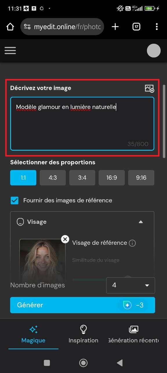 Tutoriel pour générer un modèle OnlyFans virtuel avec MyEdi