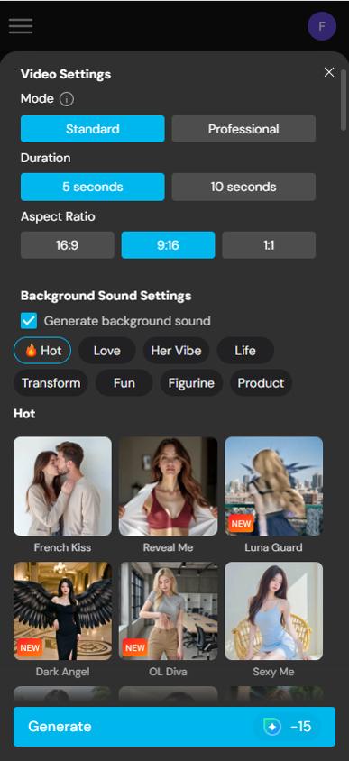 MyEdit - Sexy AI Maid Video Generator - Step 4