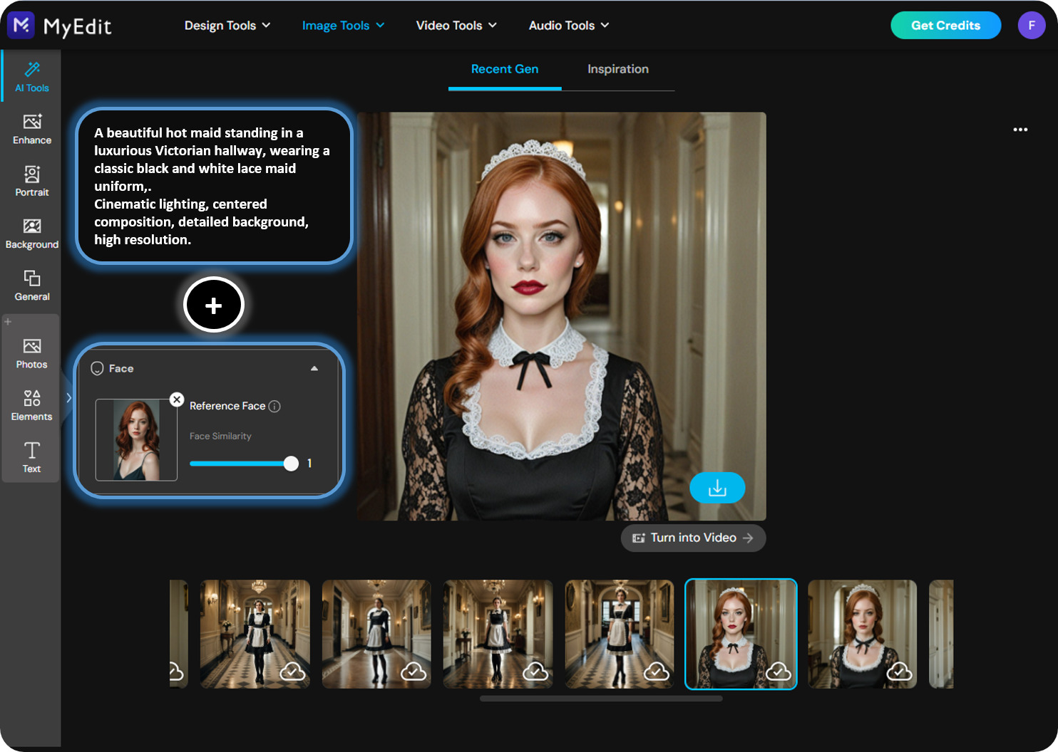MyEdit - Sexy AI Maid Image Generator