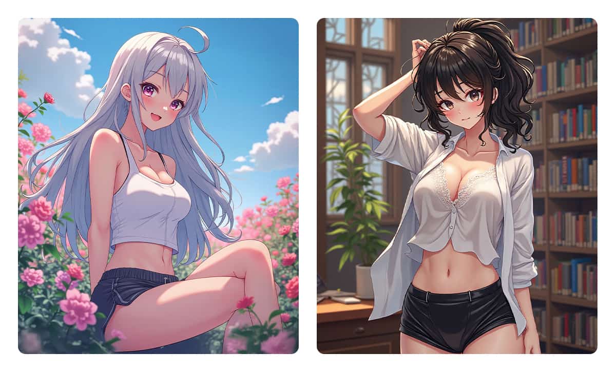 Imagen hentai generada con la herramienta Anime IA de MyEdit