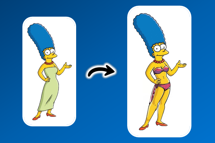 Sexy Marge Simpsons : créez vos images et vidéos en ligne avec l’IA