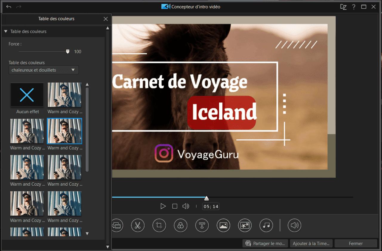 faire un ralenti pour instagram avec l'app powerdirector