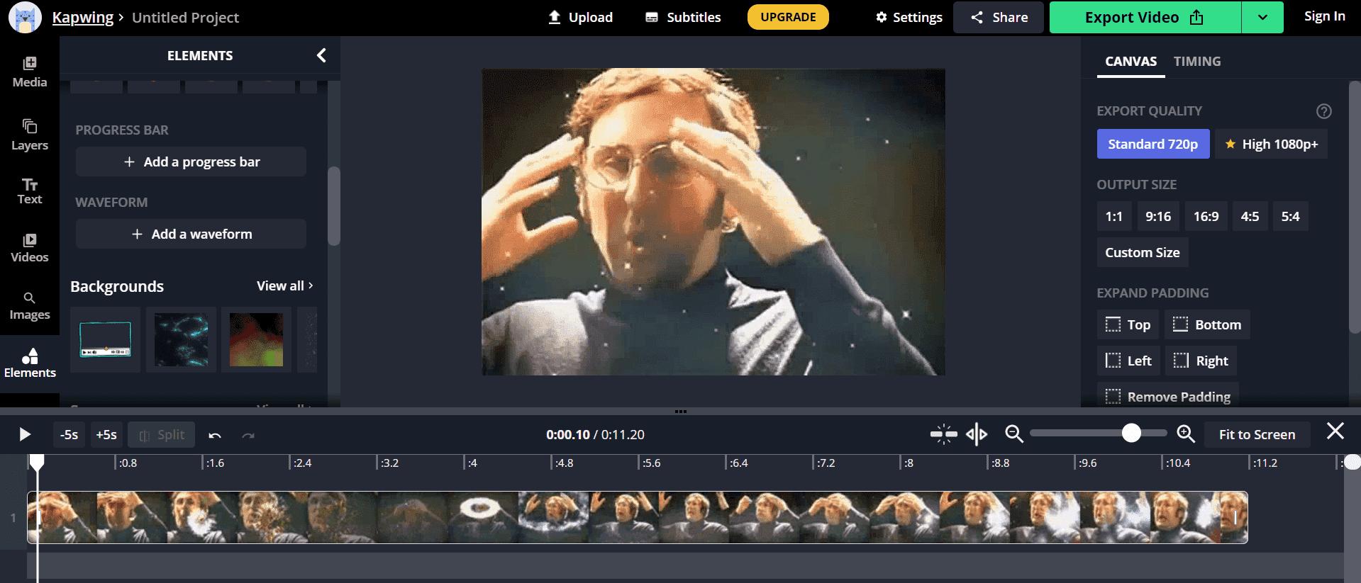 Kapwing - Montage en ligne sur navigateur PC ou mobile