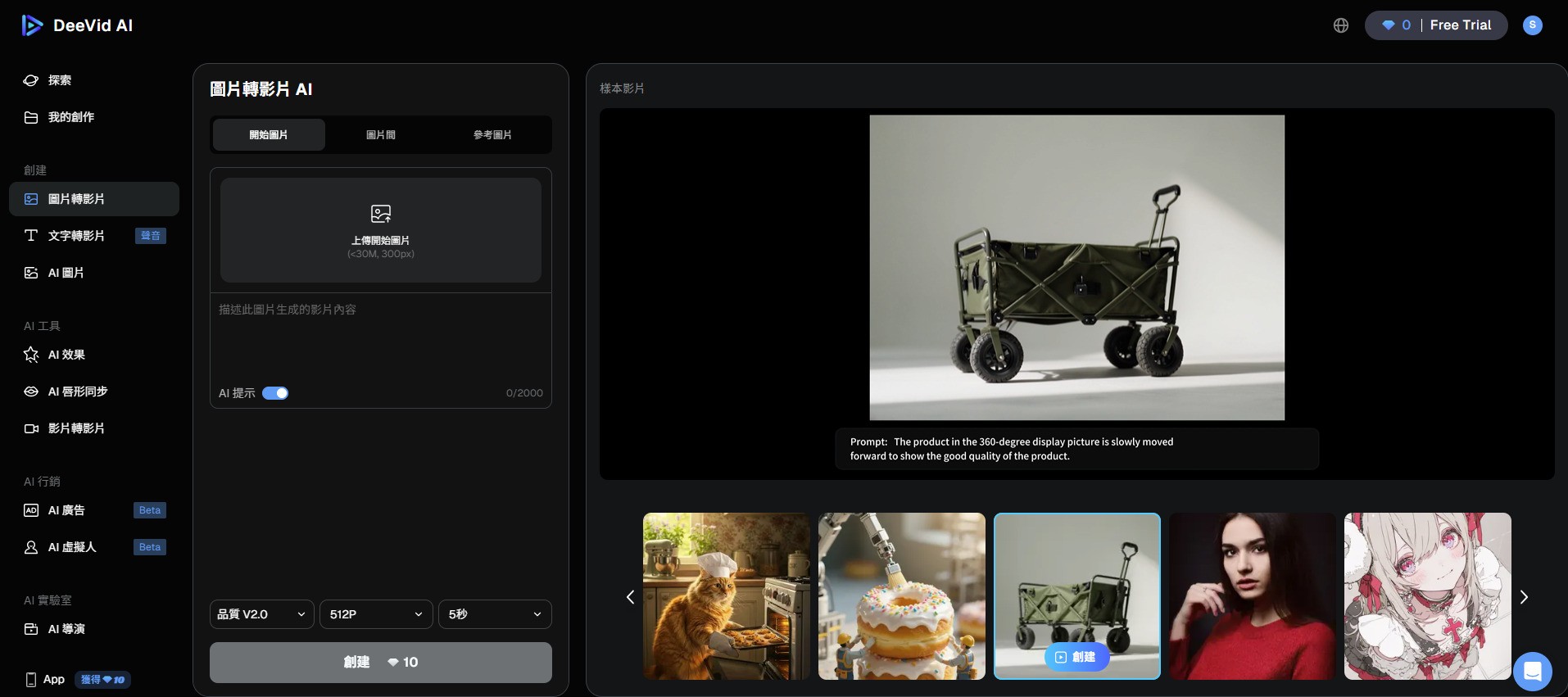DeeVid AI AI 影片生成製作