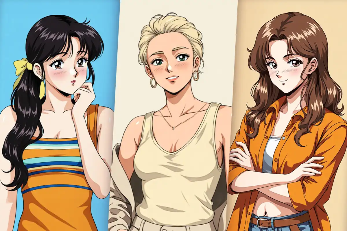 thumbnail imagen de ejemplos de retro anime que se puede crear con MyEdit