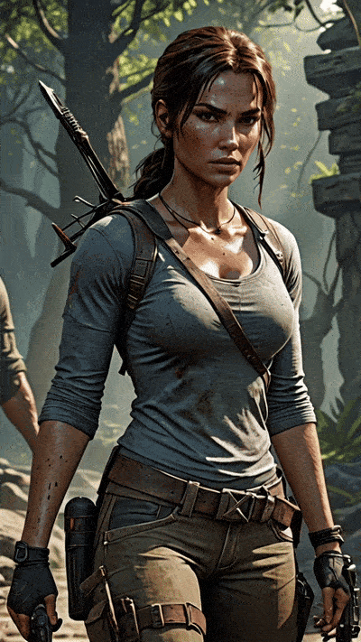 Générer une image ou vidéo sexy Lara Croft