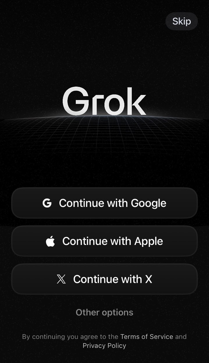 Grok App Log In