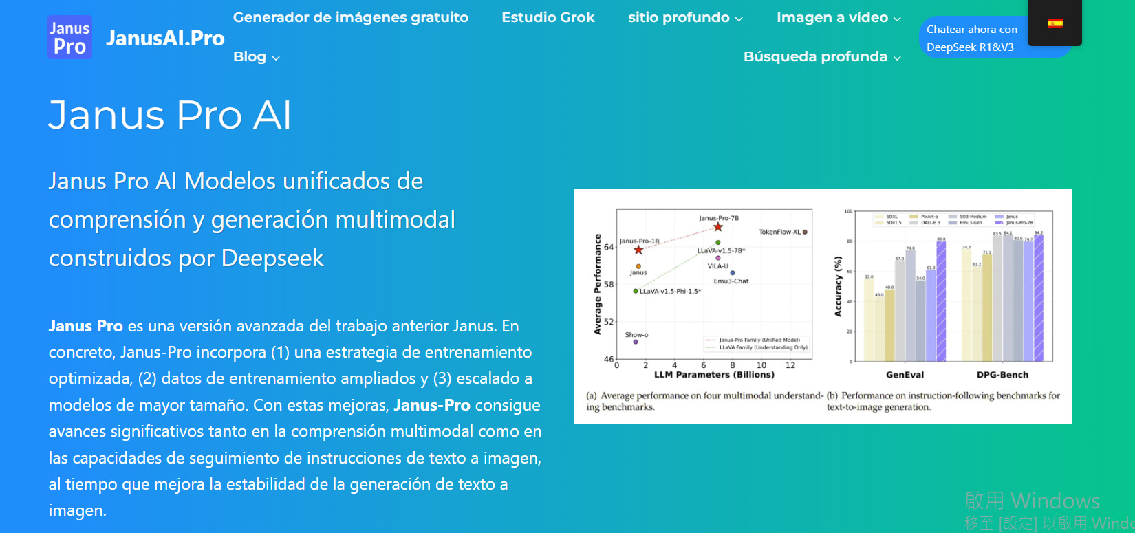 generación de imágenes de DeepSeek
