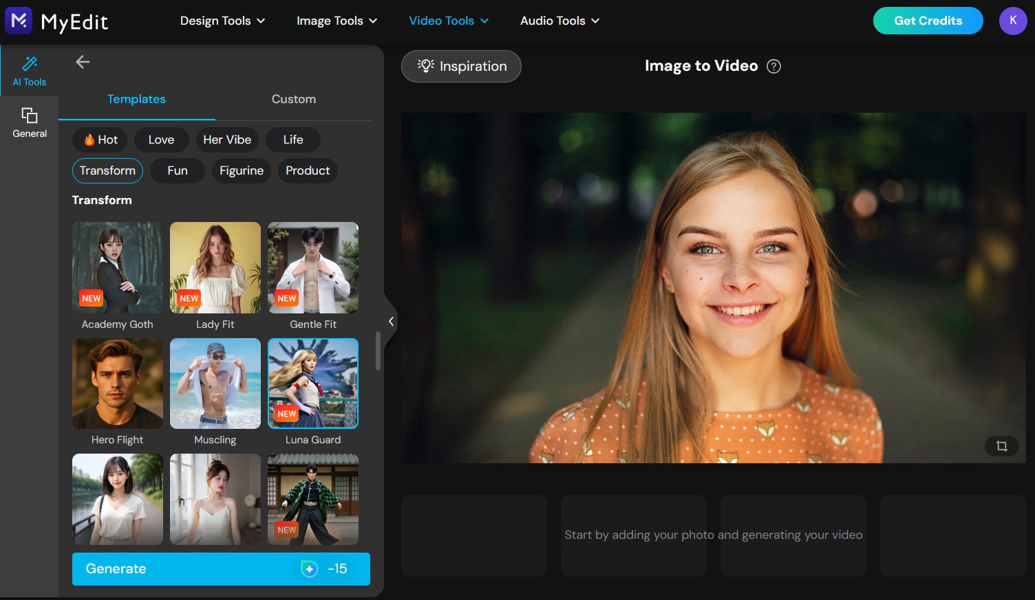 MyEdit Sailor Moon AI Filter