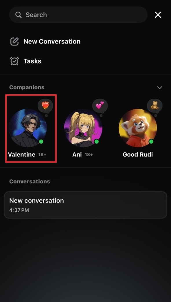 Commencer avec Grok Valentine