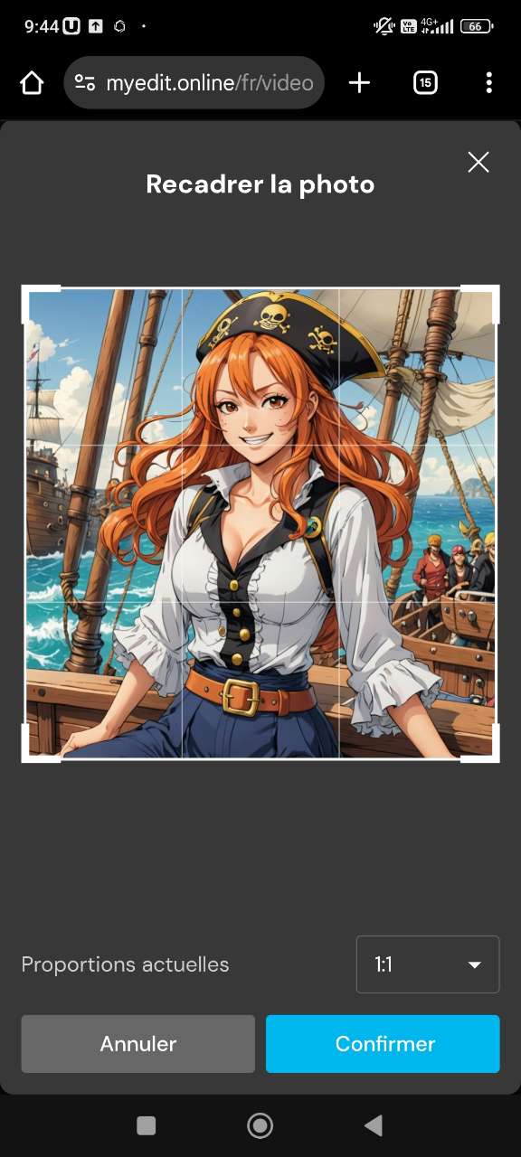 Télécharger une image de Nami sexy dans MyEdit Image-to-Video