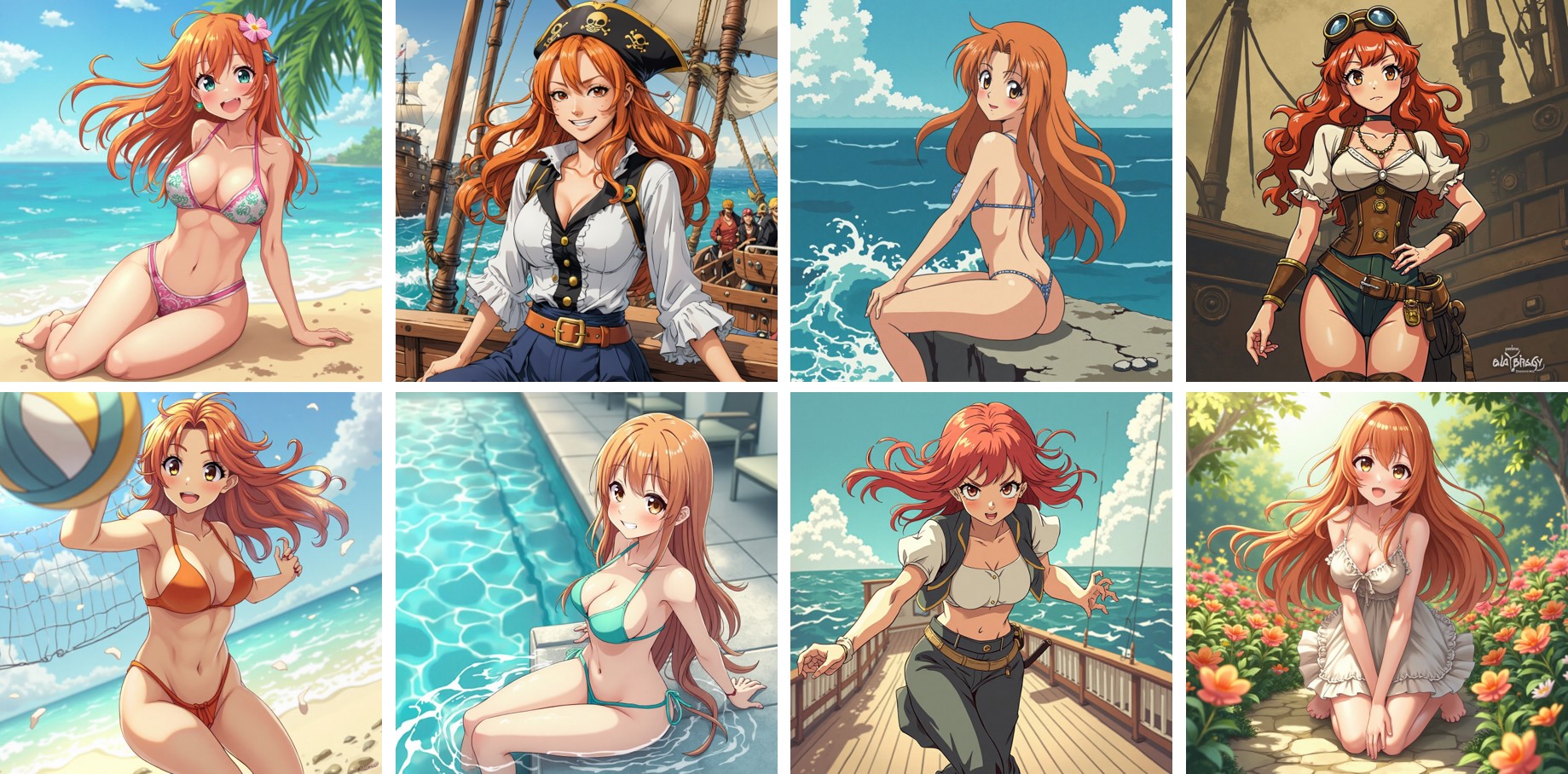 Exemples de Nami Sexy avec un Générateur d’Image IA