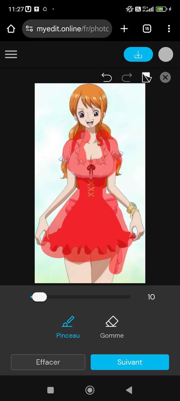 Uploading a portrait photo to MyEdit AI Art