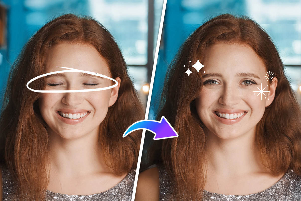 Cómo abrir los ojos en una foto con IA (Guía 2025)