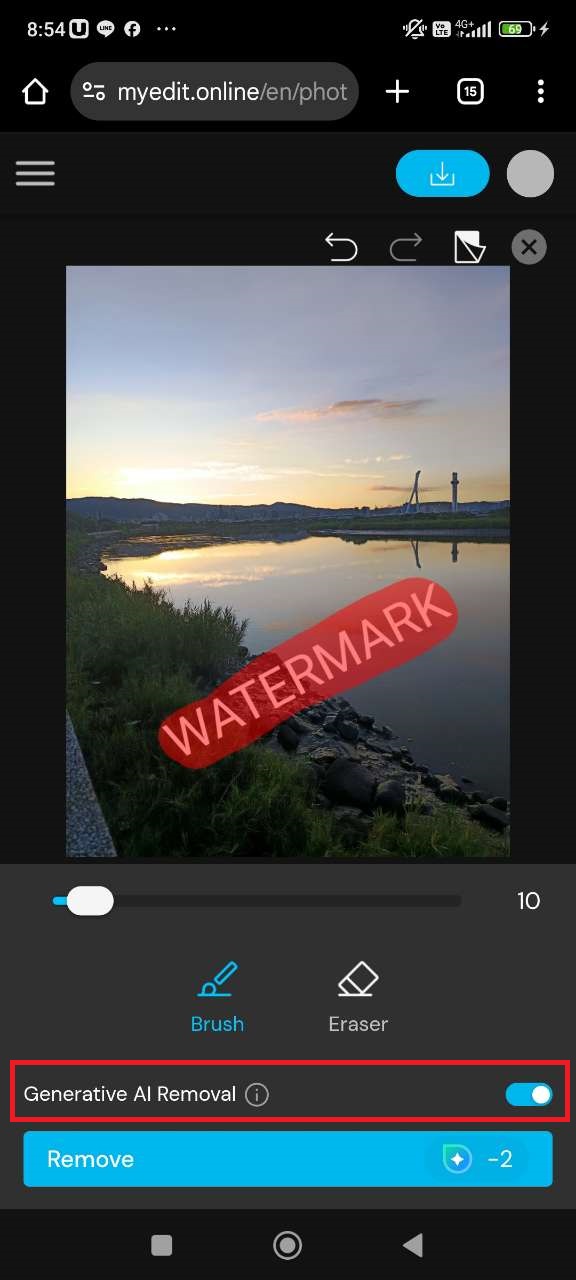 AI Generative Removal for cleaner watermark erasing
