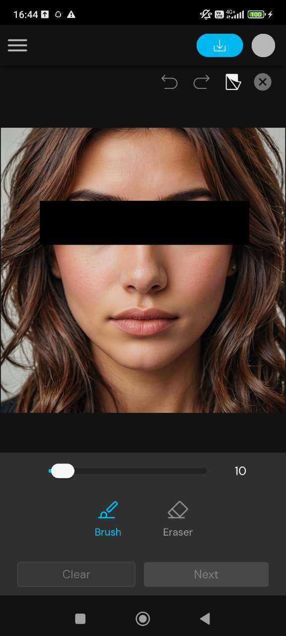 Upload photo with black censor bar