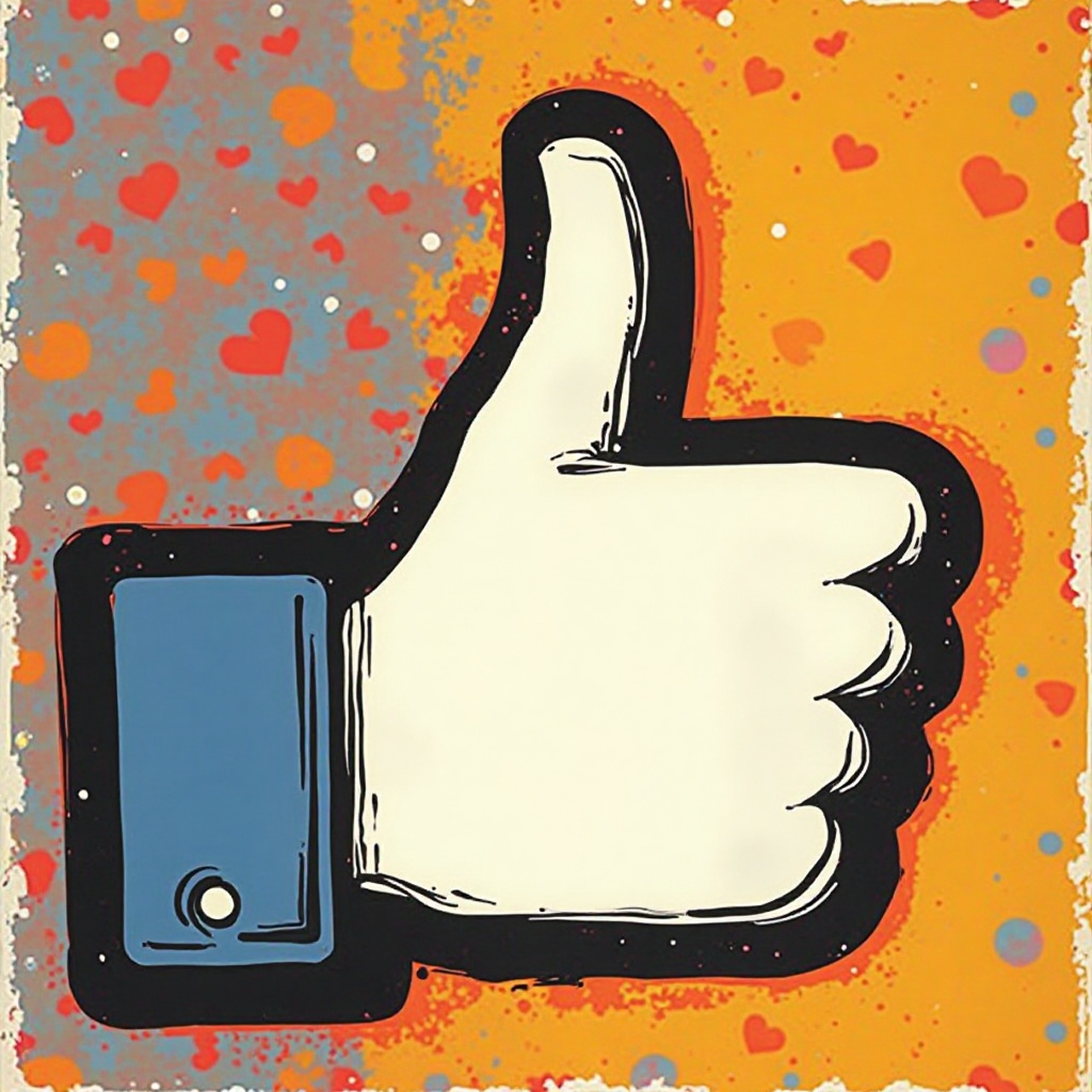 Facebook Like Pop Art
