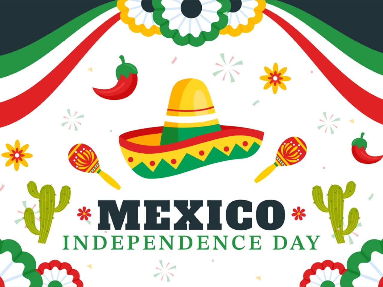 Tarjeta del día de la independencia de México creada con Promeo